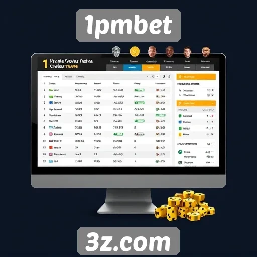 Interface do usuário do site 1pmbet é intuitiva